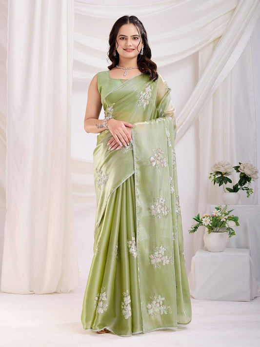 Trendy Designer Reception Party Special Saree Collection.