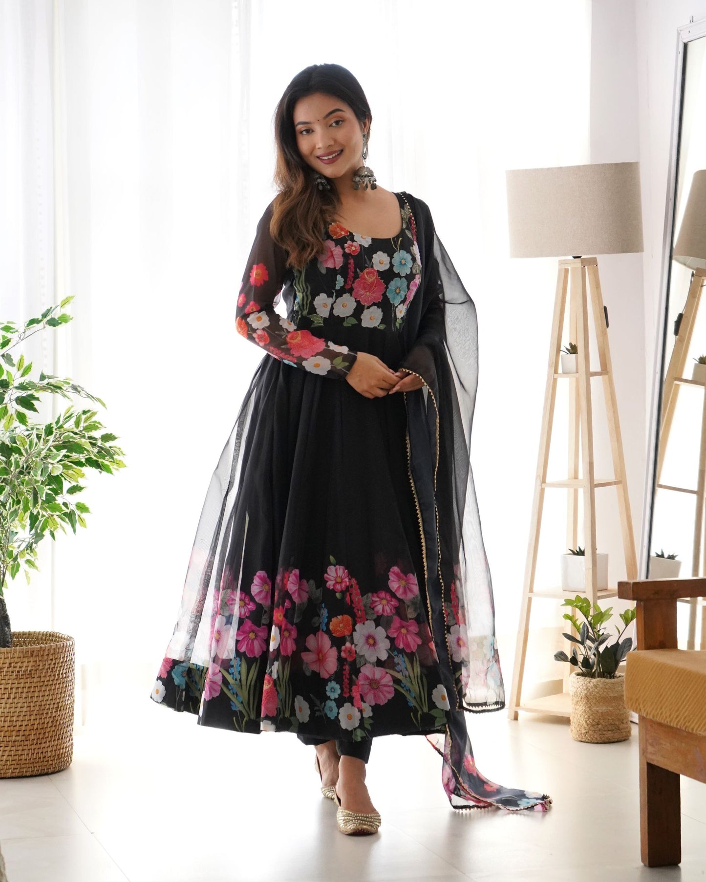Fancy Party Wear Special Black anarkali suit Collection.