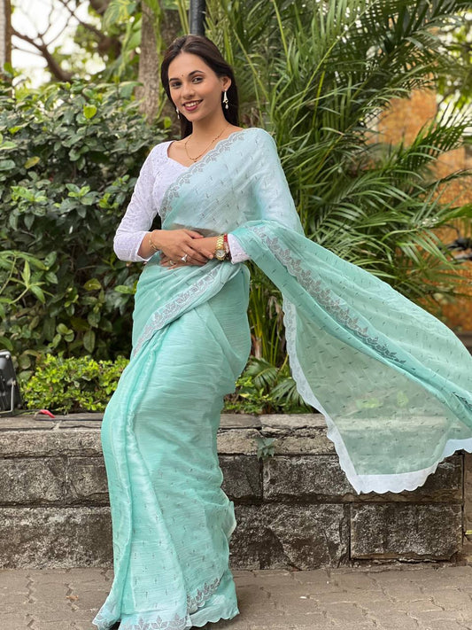 Latest Designer Diamond Work Saree Collection.