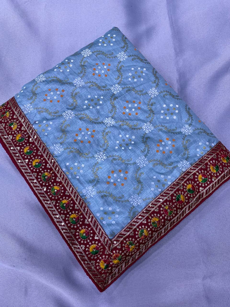 Latest New Trendy Bandhni Vichitra Silk Saree Collection.