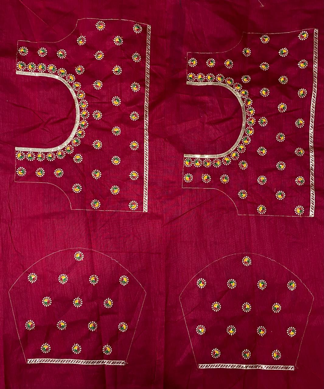 Pretty Designer Green Bandhani Vichitra Silk Saree Collection.