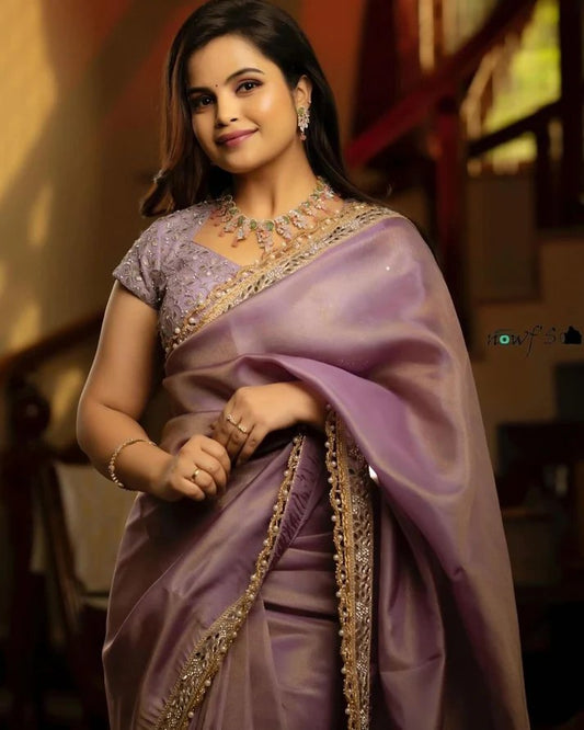 Weddings Season Special New Tissue Silk Saree Collection.