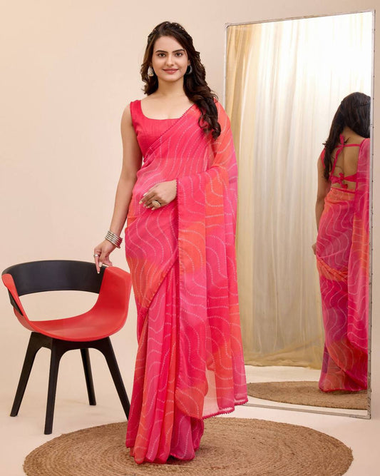 Latest Most Beautiful Weddings Wear Ready To Wear Saree.