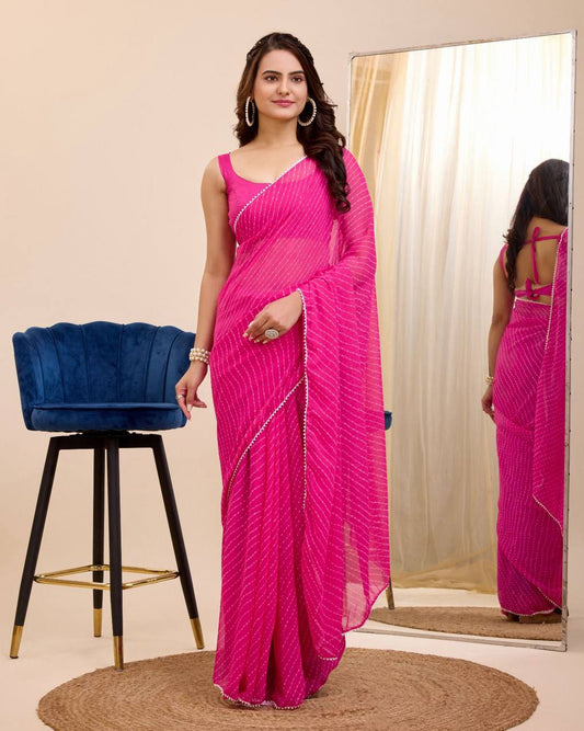 Latest Most Beautiful Weddings Wear Ready To Wear Saree.