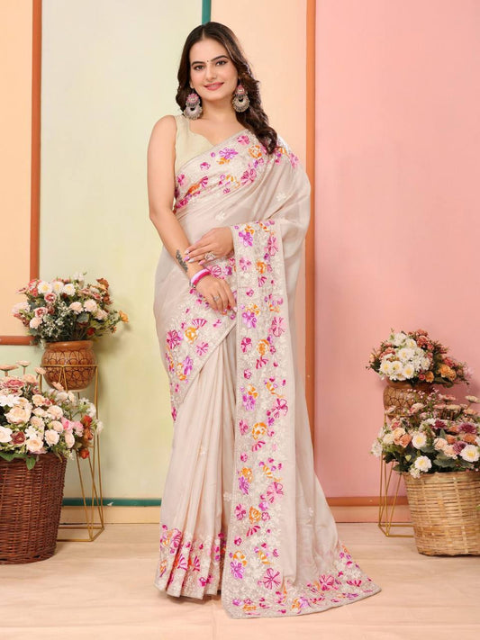New Designer Premium Organza Silk Saree Collection