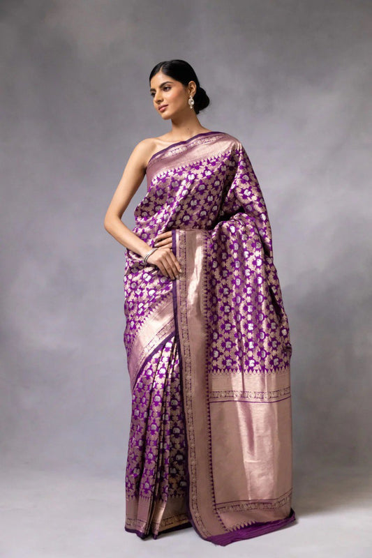 Trendy Magento Banarasi Soft Silk Saree Collection.