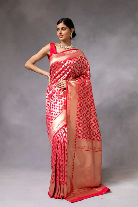 Occasions Wear Special Stunning Look Banarasi Soft Silk Saree Collection.
