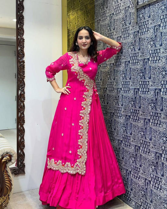 Most Pretty Designer Pink Gown Collection.