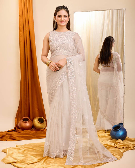 Premium Heavy Soft Net Saree.