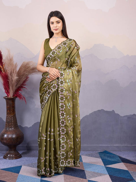 Most Trendy Burberry Silk Saree Collection.