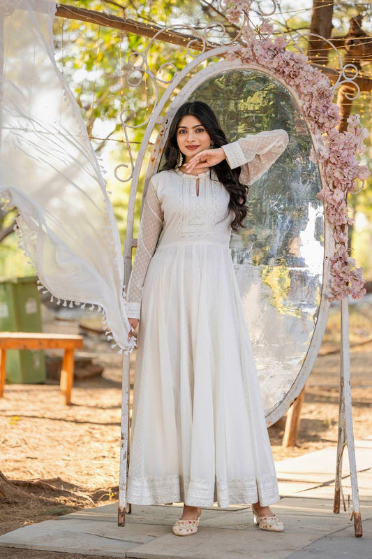 Beautiful White Designer Gown Collection.