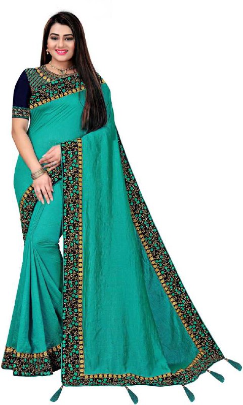 Premium quality Heavy Vichitra Silk Saree Collection.