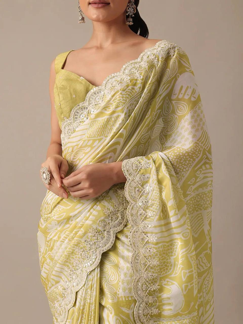 Most Demanding Special Premium Soft Pure Georgette Chiffon Saree.