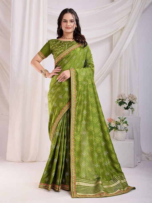 Wedding Wear Special Bandhej Saree Collection.
