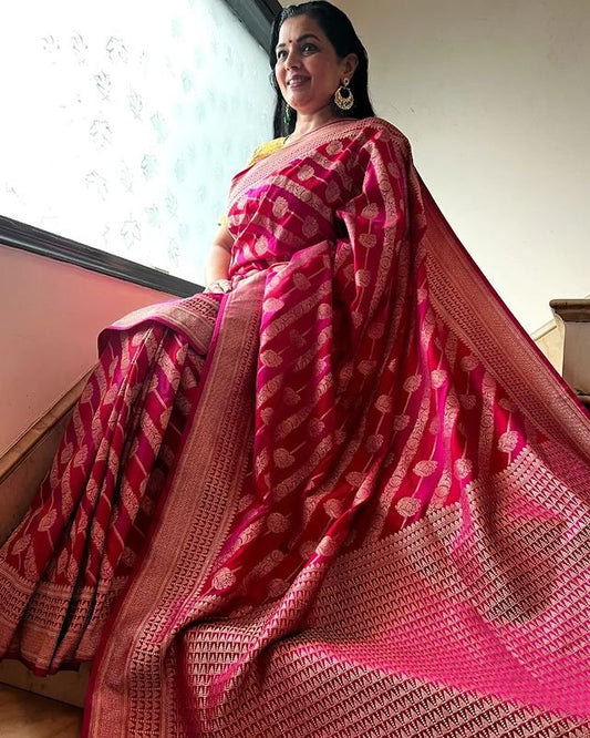Pure Banarasi Soft Silk Wedding Functions Special Saree Collection.