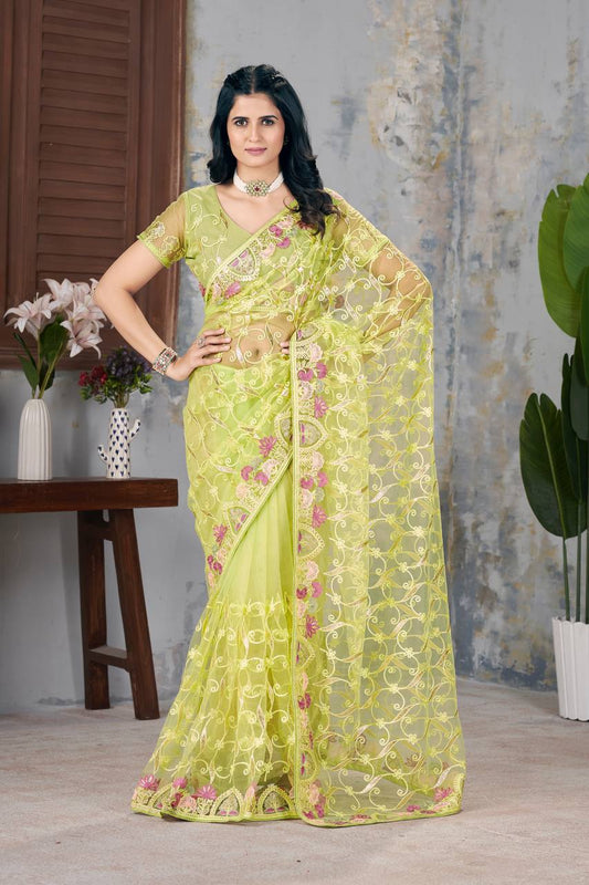 Amazing Trendy Butterfly Soft Net Saree Collection.