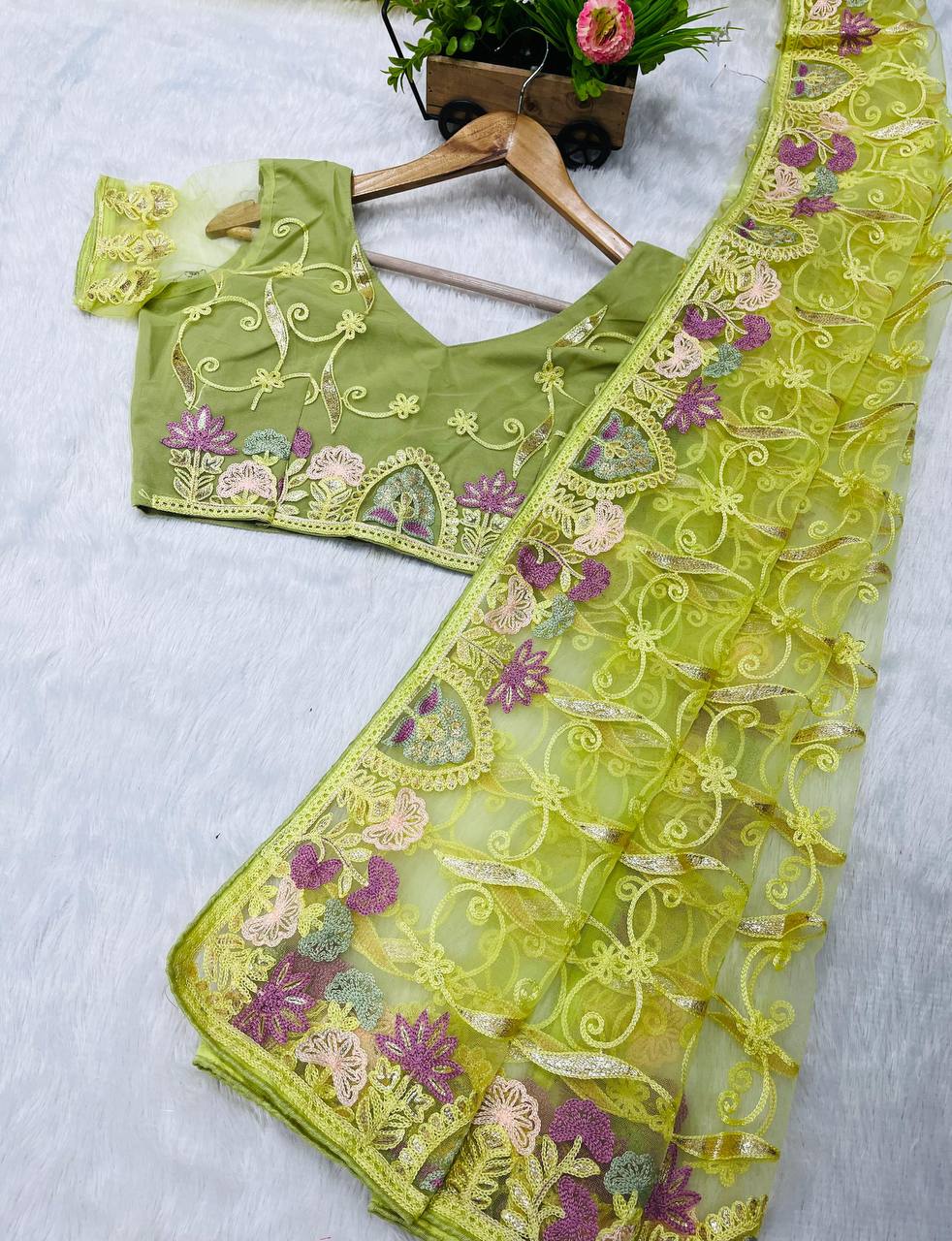 Amazing Trendy Butterfly Soft Net Saree Collection.