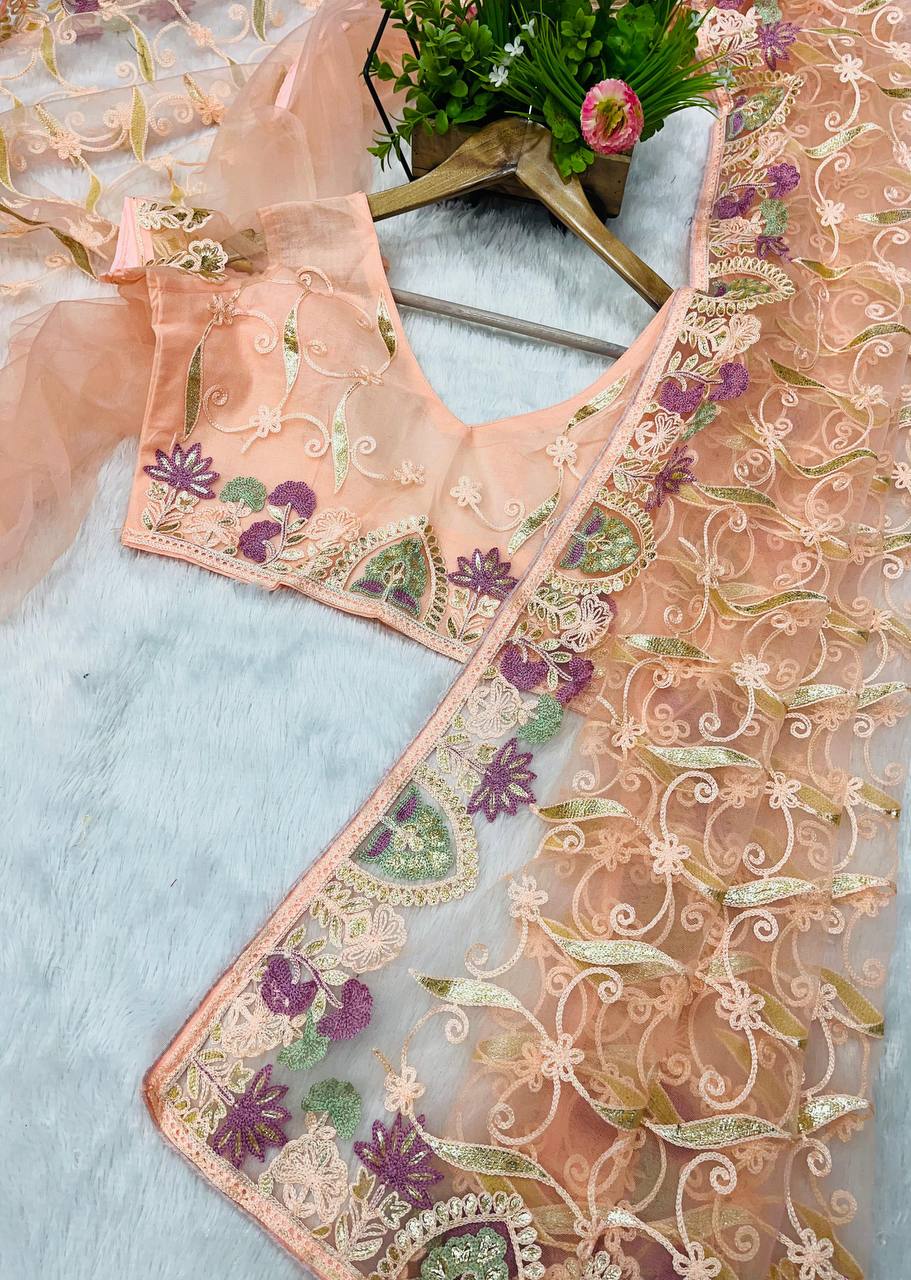 Most Trendy Butterfly Soft Net Saree Collection.