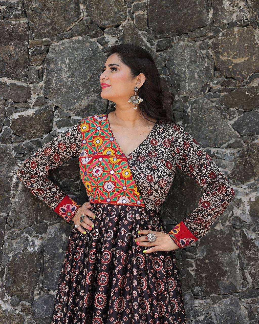 Beautiful Navratri Season Special Reyon Gown Collection.