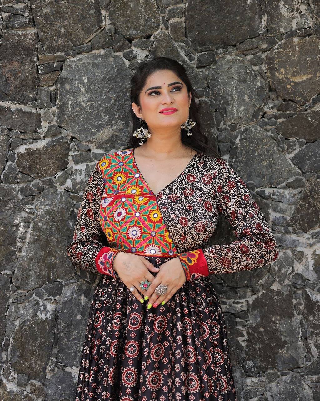 Beautiful Navratri Season Special Reyon Gown Collection.