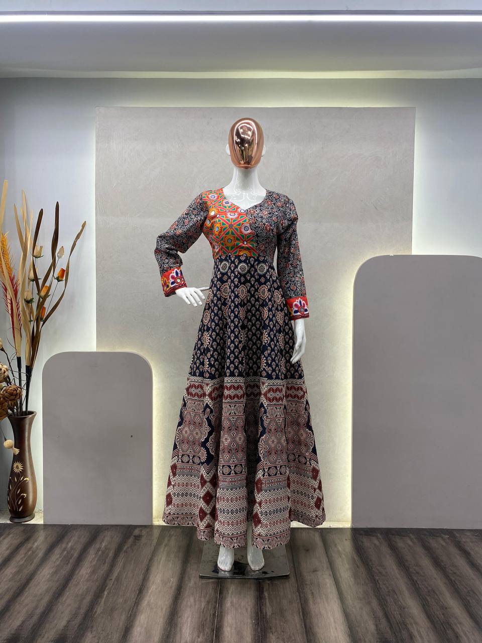 Beautiful Navratri Season Special Reyon Gown Collection.