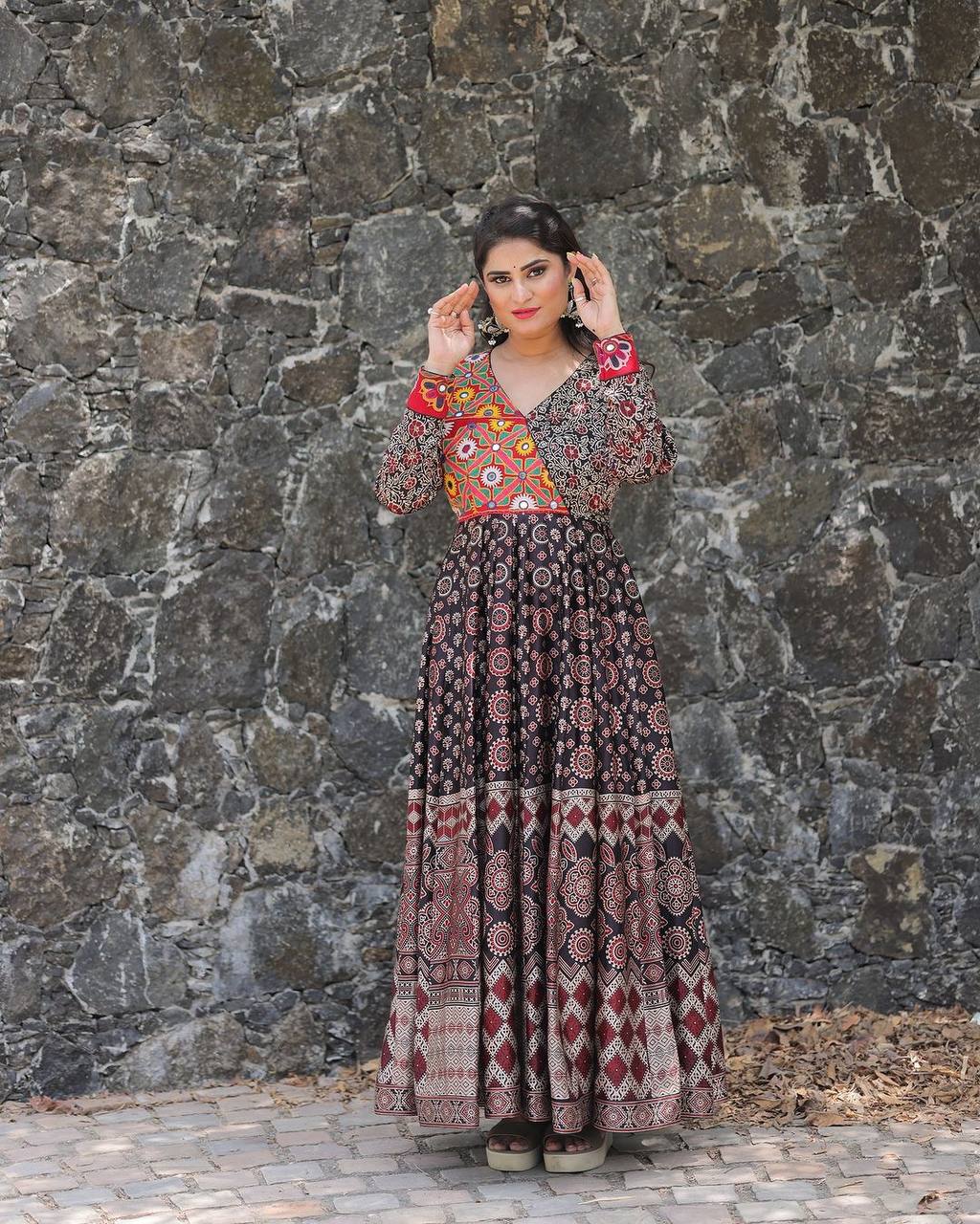 Beautiful Navratri Season Special Reyon Gown Collection.