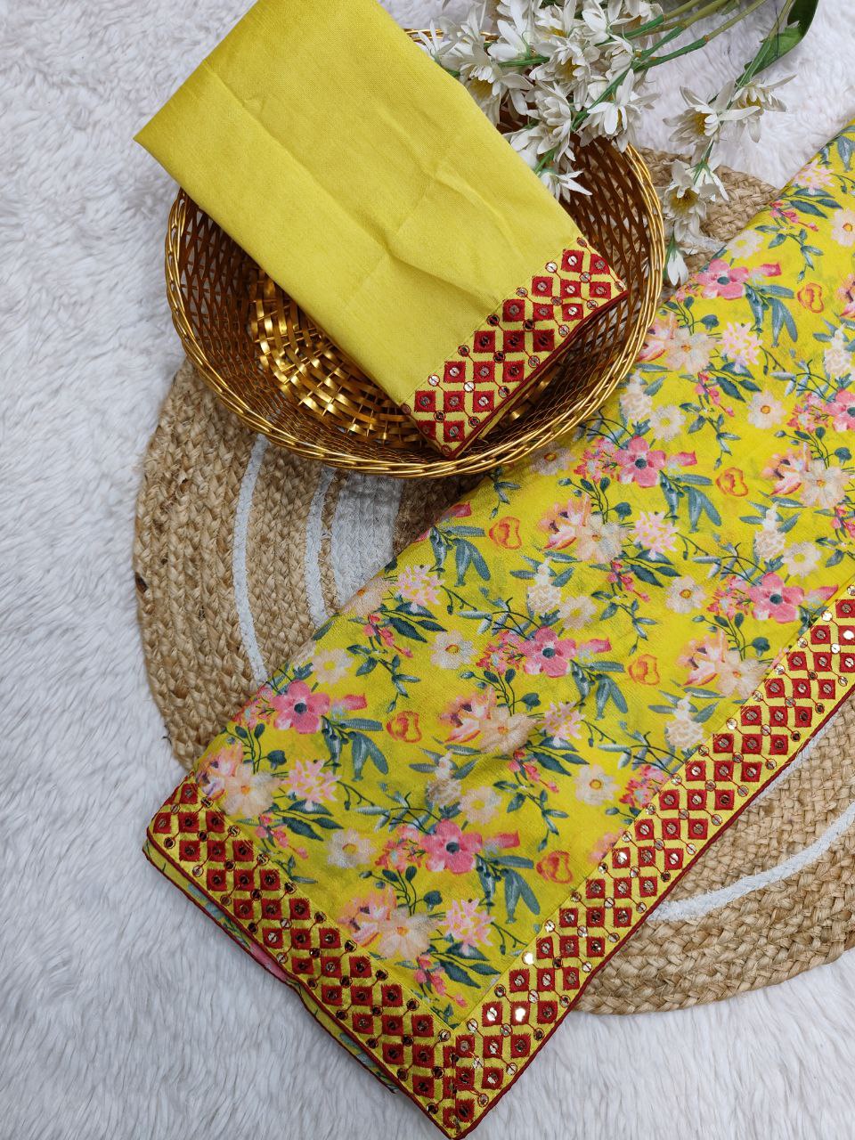 Elegant Casual Function Special Soft Chinon Silk Saree Collection.
