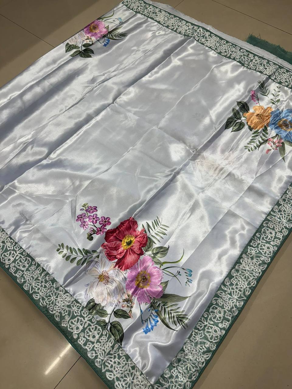 Cocktail Party Wear Special Satin Silk Saree Collection.