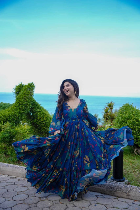 Summer Season Special Full Flaired Gown.