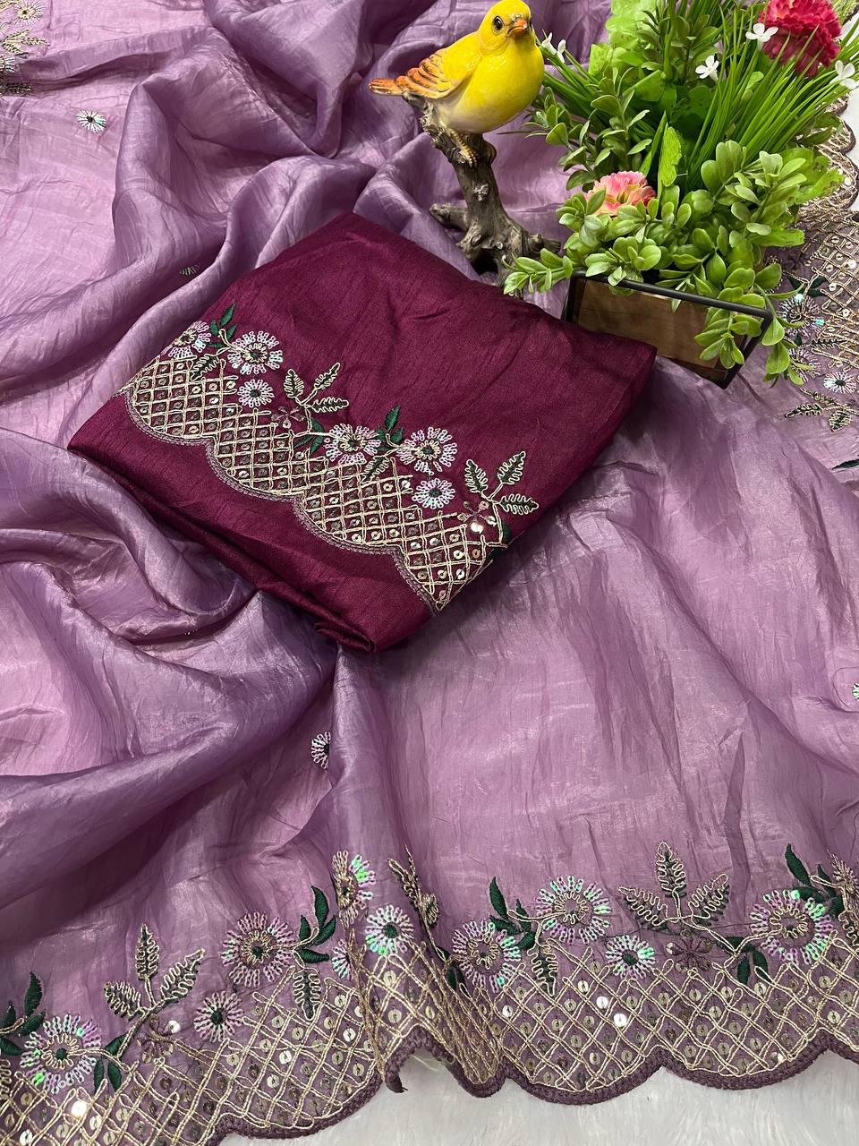 Best Designer Wedding Wear Special Gold Crunchy Saree Collection.