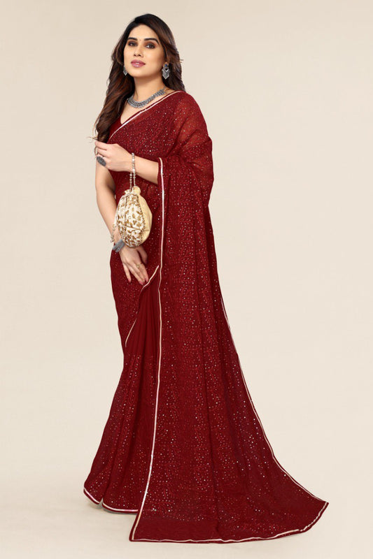 Wedding Wear Special  Premium Soft Georgette Saree.