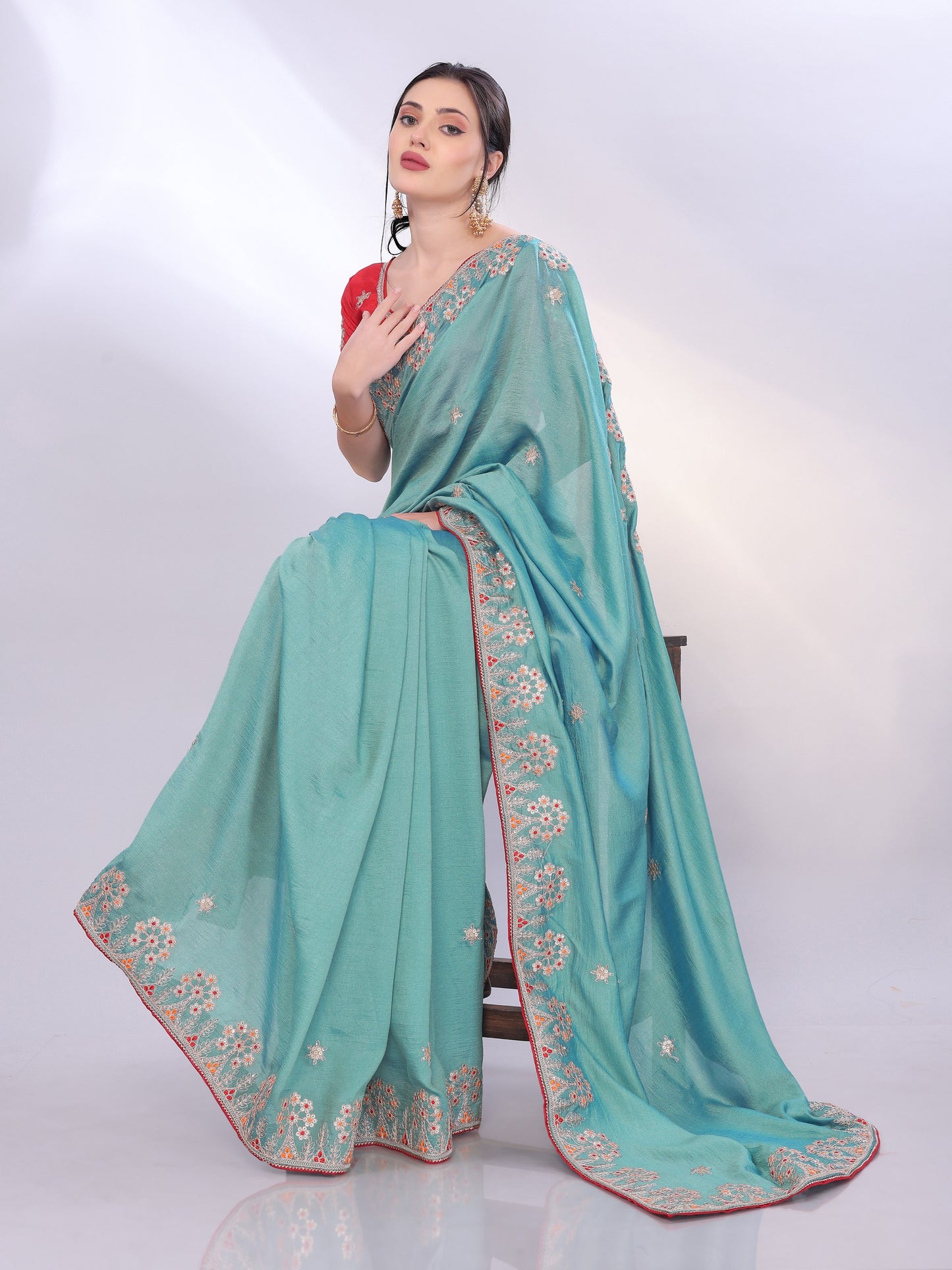 New Party Wear Two Tone Soft Silk Saree Collection.