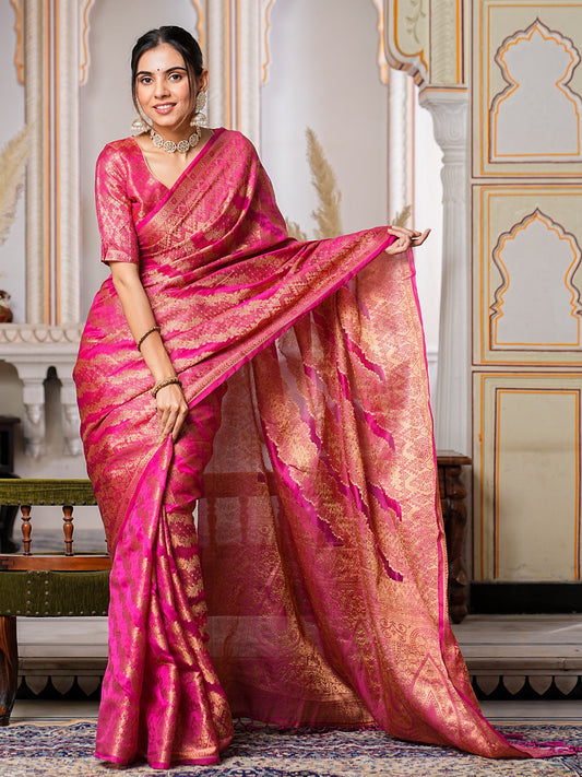 Traditional Look Pure Organza Saree Collection.