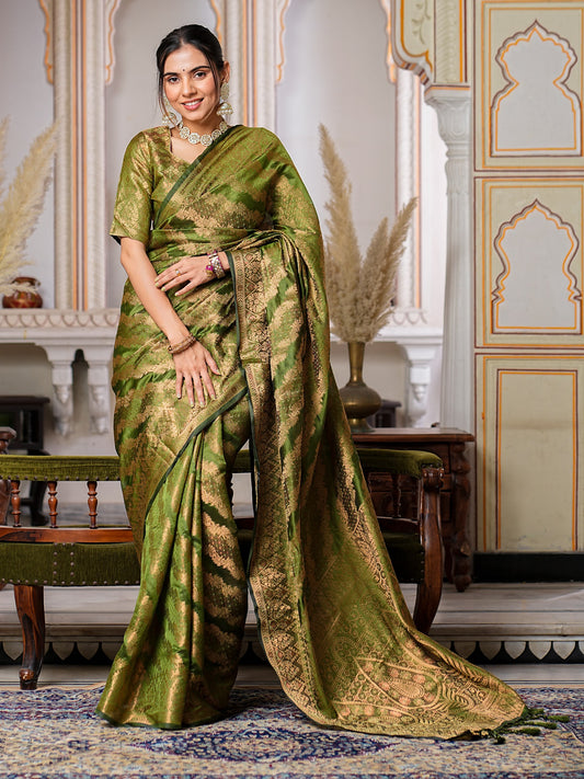 Mostly Wedding Function Special Trendy Pure Organza Saree Collection.