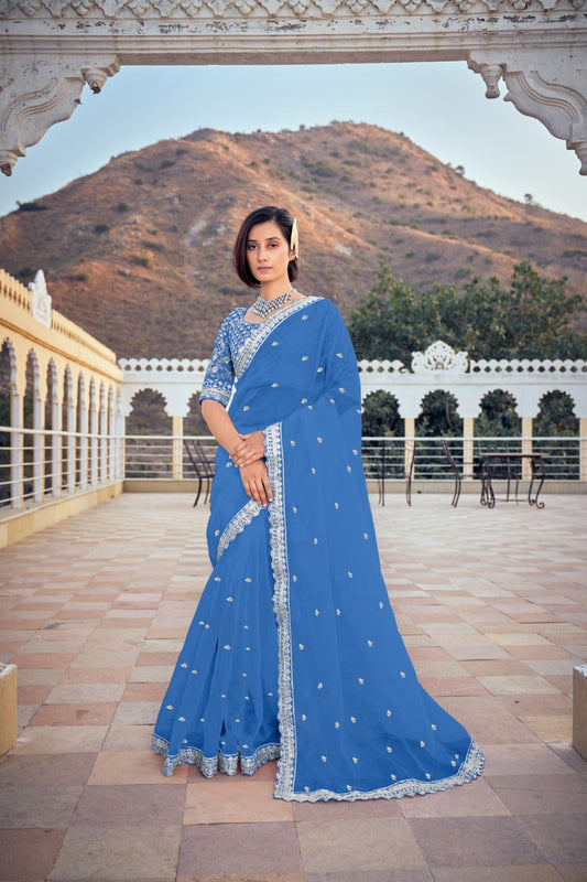 Latest Pure Bright Organza Silk Saree Collection.