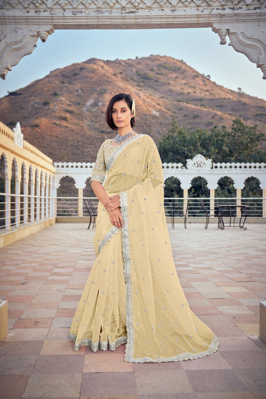 Weddings Wear Special Pure Organza Silk Sarees.