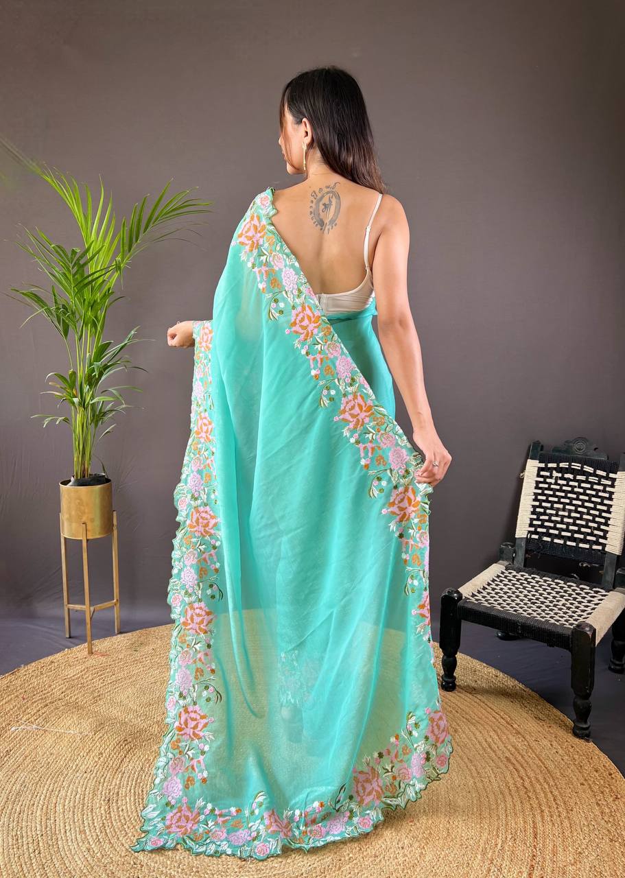 Occasion Wear Special Soft Glossy Silk Saree Collection.