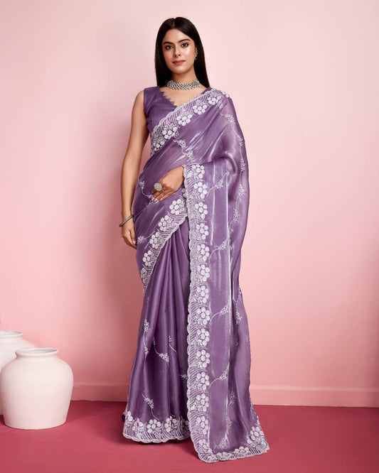 Latest  Wedding Seasons Premium Soft Zimmy Chu Silk Saree.