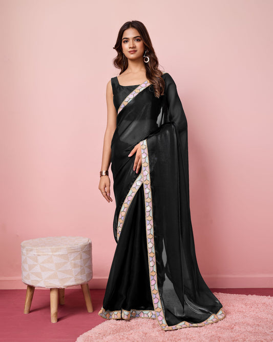 Party Wear Special Black Saree Collection.