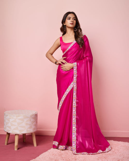 Occasion Wear Special Pink Saree Collection.