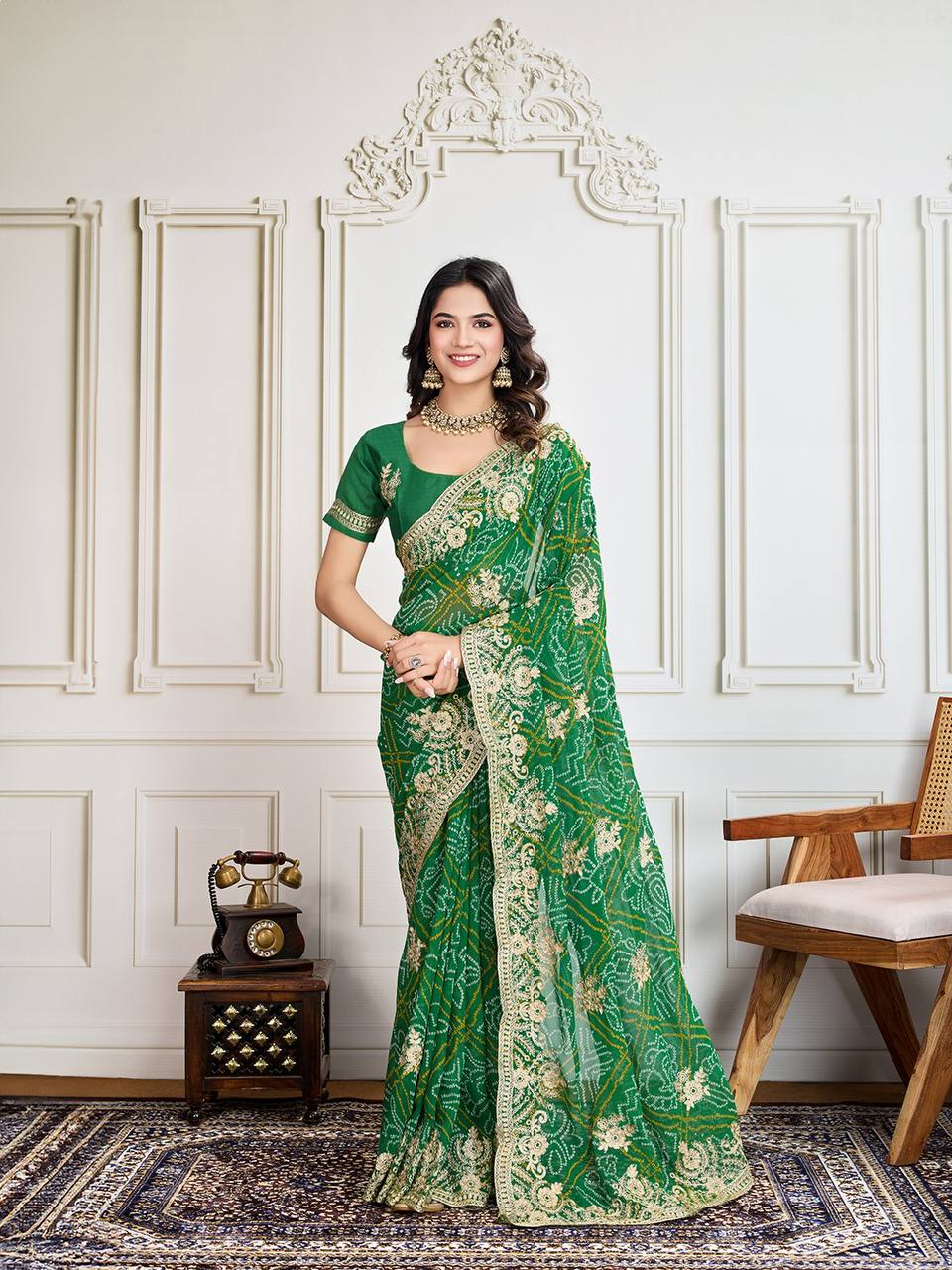 Latest Trendy Designer Bandhani Saree Collection.