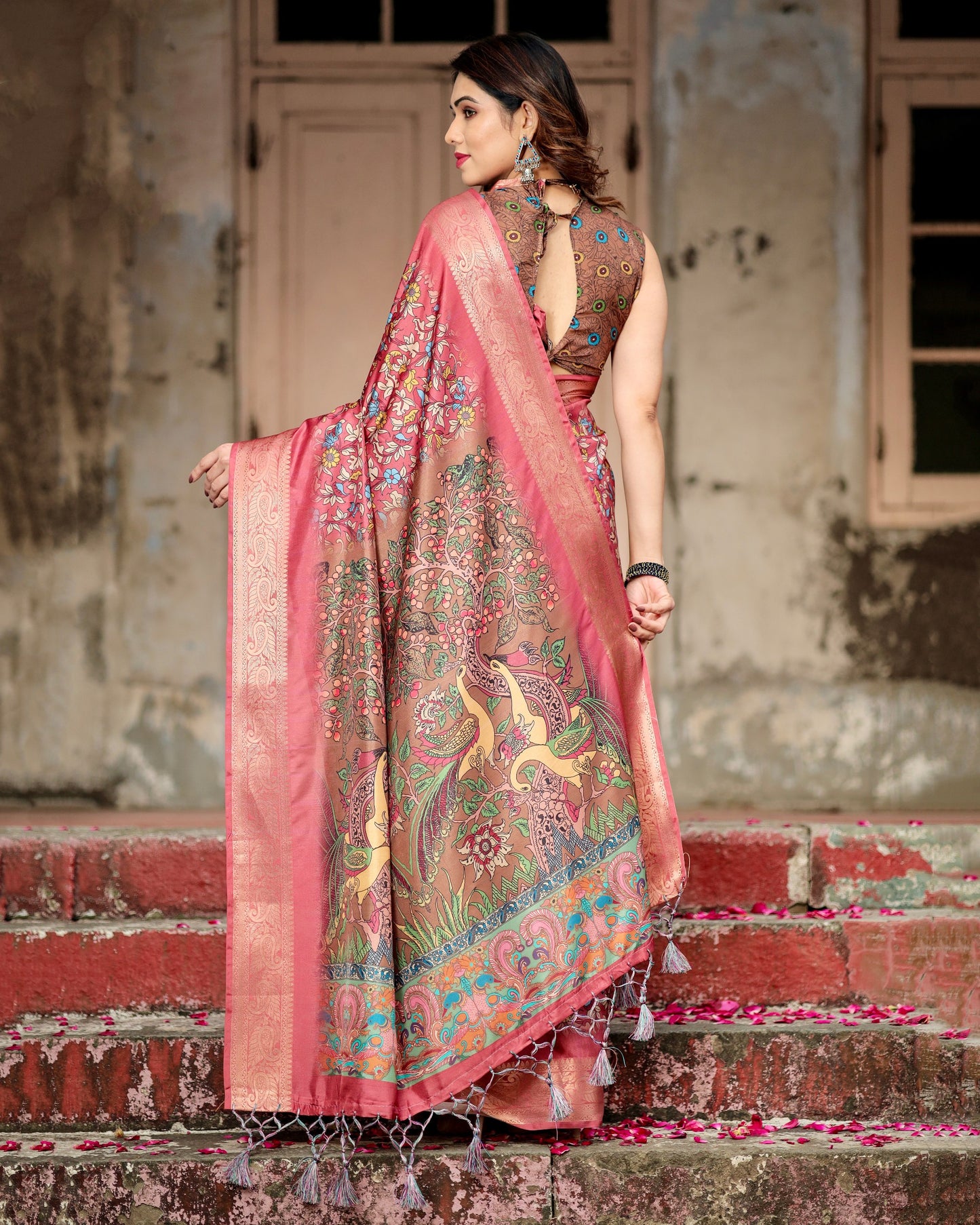 Casual Functions Special Pure Silk Digital Printed  Special Saree.
