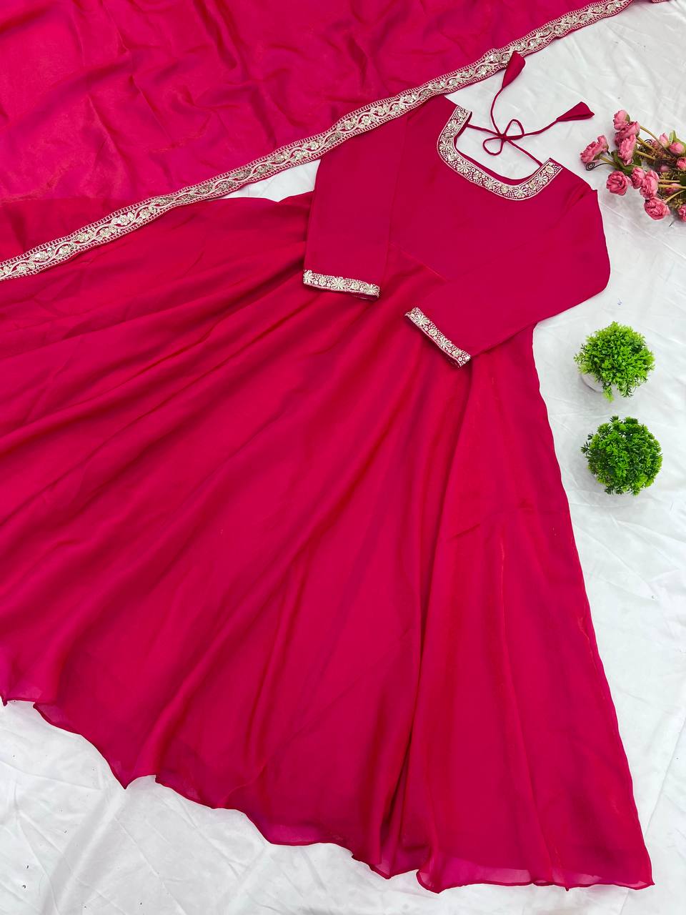 Most Pretty Designer Pink Gown Collection.