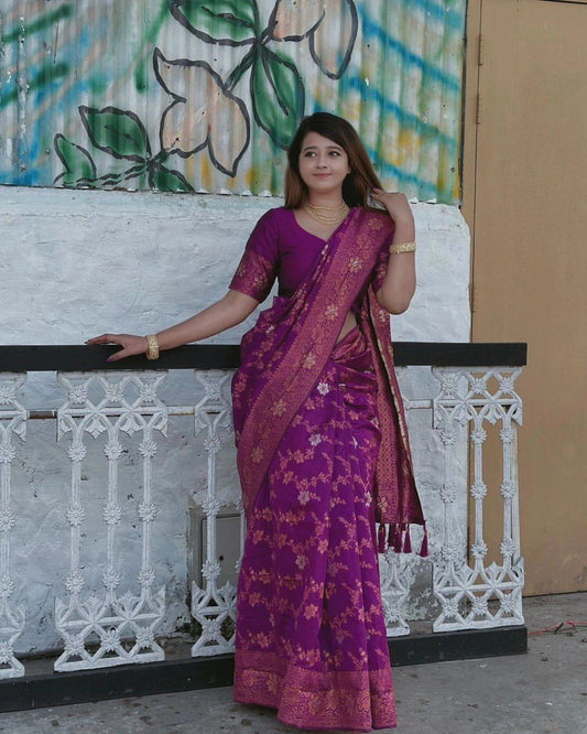Beautiful Wedding Special Soft Banarasi Silk Saree. Collection.