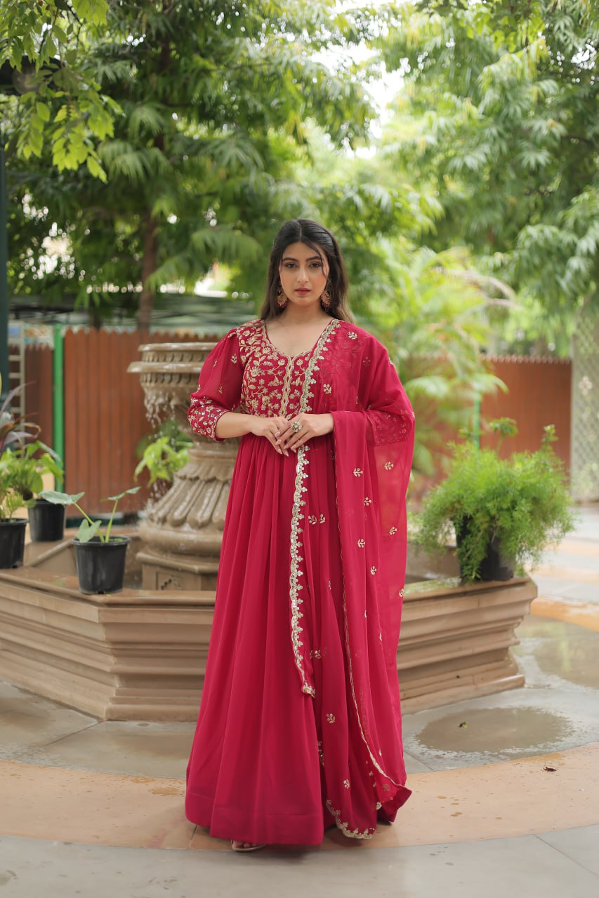 Latest Designer Wedding Wear Gown Collection.