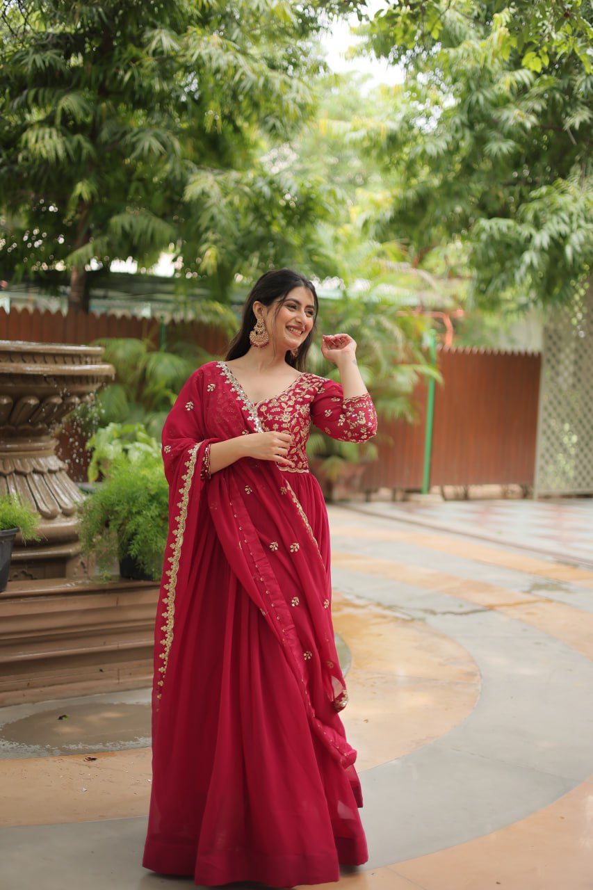 Latest Designer Wedding Wear Gown Collection.