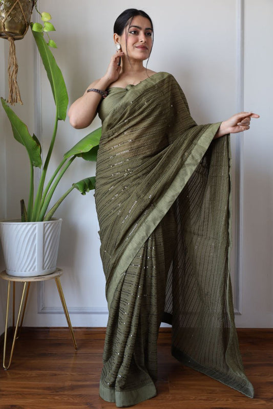 Mehndi Function Special New Designer Saree Collection.