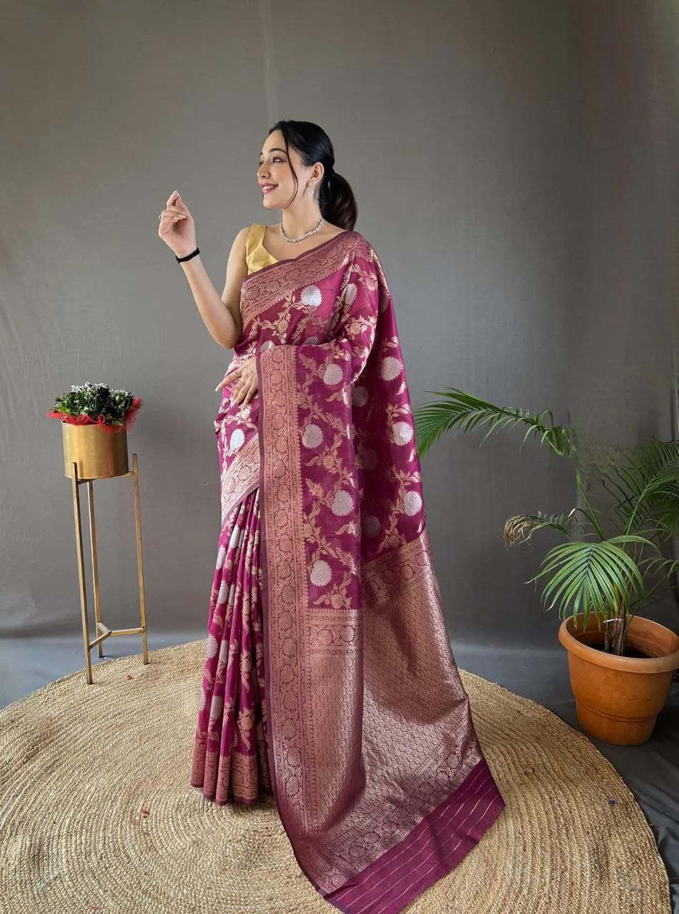 Trendy Wedding Season Special Soft Lichi Silk Saree Collection.