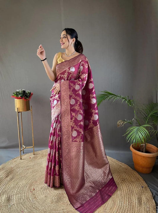 Trendy Wedding Season Special Soft Lichi Silk Saree Collection.