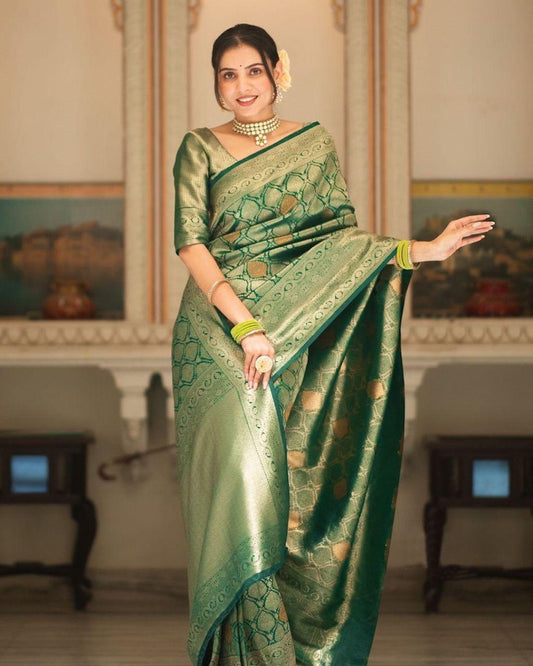 Traditional Wear Special Banarasi Soft Silk Saree Collection.